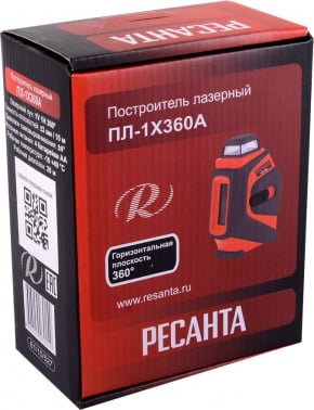 Нивелир лазерн. Ресанта ПЛ-1Х360А 2кл.лаз. 635нм цв.луч. красный 2луч. (61/10/527)
