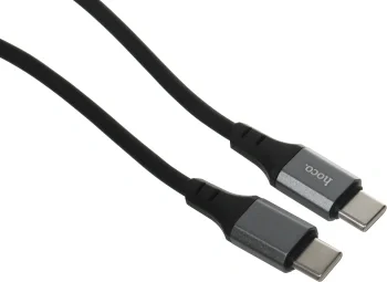 Кабель Hoco Spear X86 TYPE-C TO TYPE-C USB Type-C (m)-USB Type-C (m) 1м черный коробка