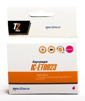 T2 C13T09234A10/C13T10834A10 (IC-ET0923) Картридж для  Epson Stylus C91/CX4300/TX106/TX117, пурпурный, с чипом