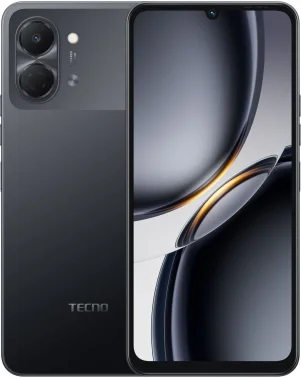 Смартфон Tecno Spark Go 3 128Gb 4Gb черный моноблок 3G 4G 2Sim 6.75" 720x1600 Android 15 13Mpix 802.11 a/b/g/n/ac GPS GSM900/1800 Protect microSD max1024Gb