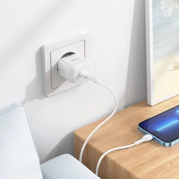 Сетевое зар./устр. Hoco N32 Glory White 30W 3A+2A+1.5A (PD+QC+AFC) USB Type-C универсальное белый