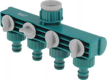 Распределитель Raco 4250-55258C Д.вх.1/2" Д.вых.3/4" зеленый/белый