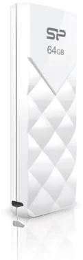 Флеш Диск Silicon Power 64Gb Ultima U03 SP064GBUF2U03V1W USB2.0 белый