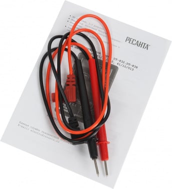 Мультиметр Ресанта DT 832 цифровой черный
