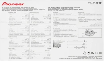 Колонки автомобильные Pioneer TS-G1020F 210Вт 87дБ 4Ом 10см (4дюйм) (ком.:2кол.) коаксиальные двухполосные