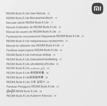 Гарнитура внутриканальные Xiaomi Redmi Buds 8 Lite черный беспроводные bluetooth в ушной раковине (BHR08OMGL)