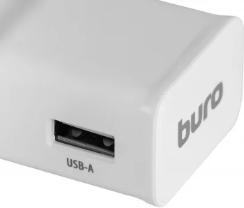 Сетевое зар./устр. Buro TJ-248W 12W 2.4A (QC) USB-A универсальное белый