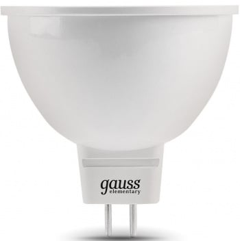 Лампа светодиодная Gauss 7Вт цок.:GU5.3 рефлек. 220B св.свеч.бел.теп. MR16 (упак.:1шт) (13517)