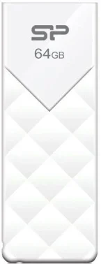 Флеш Диск Silicon Power 64Gb Ultima U03 SP064GBUF2U03V1W USB2.0 белый