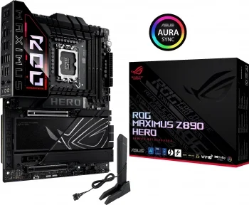 Материнская плата Asus ROG MAXIMUS Z890 HERO Soc-1851 Intel Z890 4xDDR5 ATX AC`97 8ch(7.1) 5Gigabit + 2.5Gigabit Ethernet RAID+HDMI