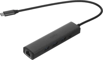 Разветвитель USB-C Cudy UH605 3порт. серый