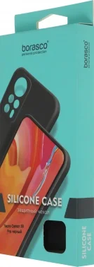 Чехол (клип-кейс) BoraSCO для Tecno Camon 30 Pro Silicone Case черный (73278)