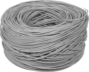 Кабель информационный Lanmaster TWT-5EUTP кат.5E UTP 4 пары 24AWG PVC внутренний 305м серый