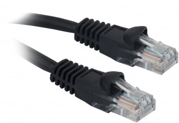 Патч-корд Buro UTP 4 пары cat.5E CCA molded 0.5м черный RJ-45 (m)-RJ-45 (m)