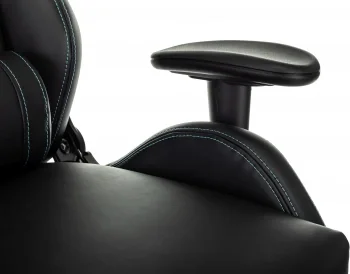 Кресло игровое Knight Outrid Smile черный экокожа с подголов. крестов. пластик