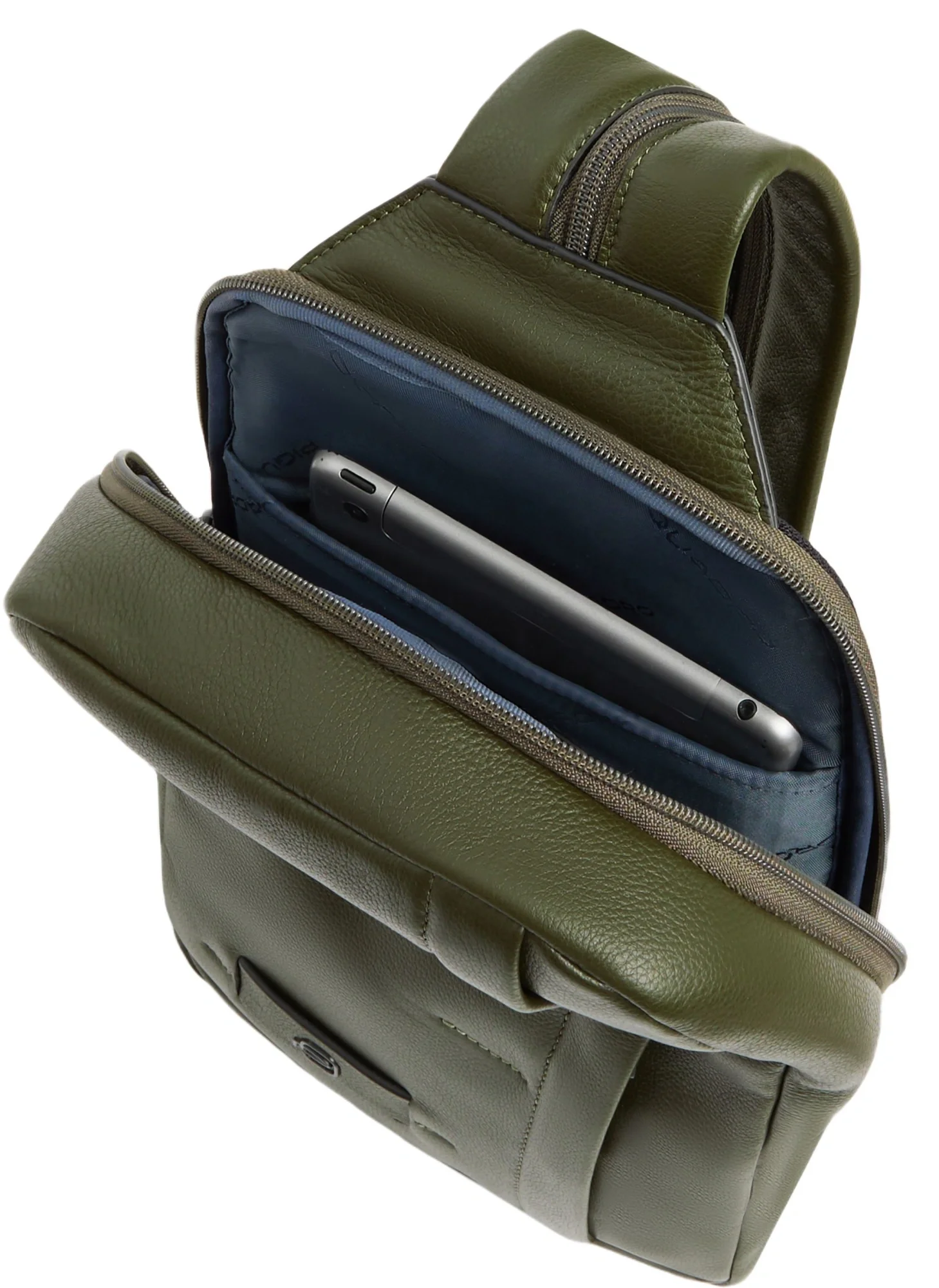 Рюкзак слинг Piquadro Russel CA6764W137/VE2 хаки натур.кожа