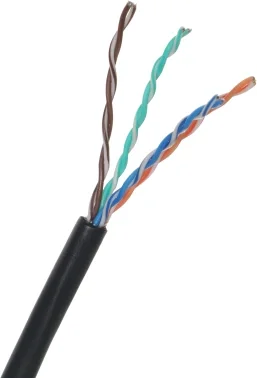 Кабель сетевой информационный Suprlan Median 01-0335-1 кат.5E UTP 4 пары 24AWG PE внешний 305м черный