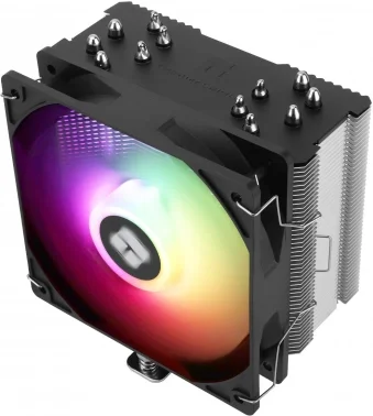 Устройство охлаждения(кулер) Thermalright Burst Assassin 120 SE ARGB Soc-AM5/AM4/1200/1700/1851 серебристый/черный 4-pin 25.6dB Al+Cu 510gr Ret (BA120-SE-ARGB)