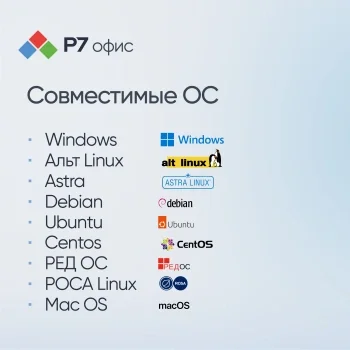 Офисное приложение Р7-Офис Для бизнеса. 15 польз. 1 год. Скретч-карта. (R7DT.RTL.15.1Y.BE.CRD)