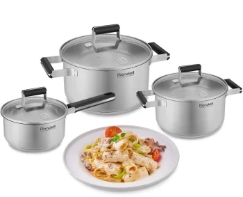 Кастрюля Rondell Bayoneta RDS-1807 3.1л. d=20см (с крышкой) стальной