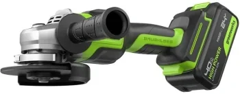 Углошлифовальная машина Greenworks GD24AG 754Вт 10500об/мин рез.шпин.:M14 d=125мм (3200207CUB)