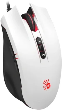 Мышь A4Tech Bloody ES7 белый оптическая 6000dpi USB 8but (ES7 PANDA WHITE)