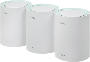 Бесшовный Mesh роутер Cudy M1500 (M1500(3-PACK)) AX1500 10/100/1000BASE-TX белый