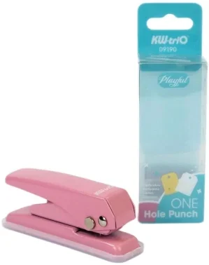 Дырокол Kw-Trio 09190PINK макс.:20лист. металл розовый отв.:1