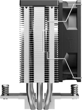 Устройство охлаждения(кулер) Deepcool AG300 G2 Soc-AM5/AM4/1200/1700/1851 серебристый/черный 4-pin 24.59-31dB Al+Cu 160W 416gr Ret (R-AG300-BKAMMG2)