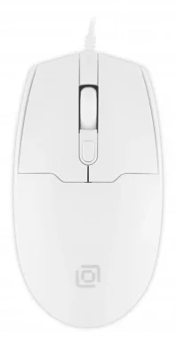 Мышь Оклик 147M белый оптическая 2000dpi USB 4but (1868746)