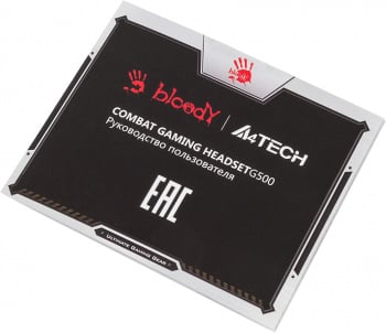 Наушники с микрофоном A4Tech Bloody G500 черный/красный 1.5м мониторные оголовье (A4TECH G500)