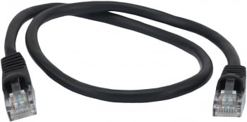 Патч-корд Buro UTP 4 пары cat.5E CCA molded 0.5м черный RJ-45 (m)-RJ-45 (m)