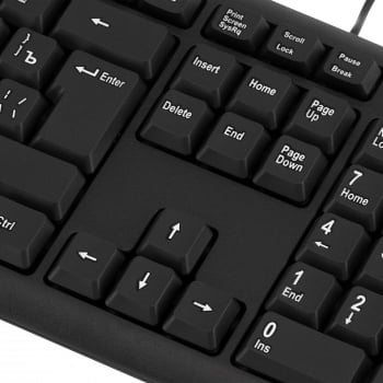 Клавиатура Оклик 180M черный USB (943626) кабель 1.6м