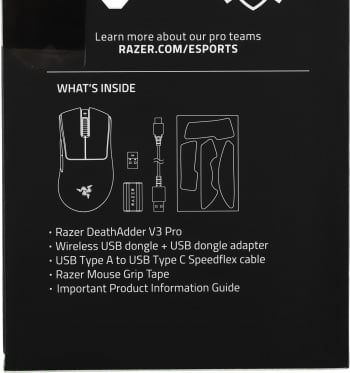 Мышь Razer DeathAdder V3 Pro белый оптическая 30000dpi беспров. USB-C 5but (RZ01-04630200-R3G1)