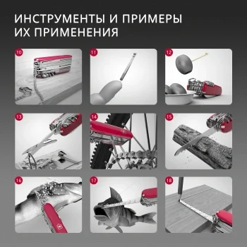 Нож перочинный Victorinox Companion (1.3909) 91мм 16функц. красный карт.коробка