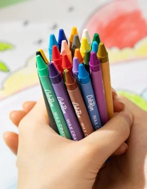 Восковые мелки Deli EC20820 Colorun 24цв. картон.кор./европод.