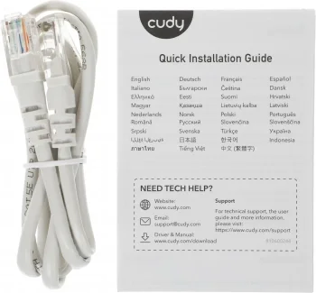 Бесшовный Mesh роутер Cudy M3000 (M3000(3-PACK) WHITE) AX3000 100/1000/2500BASE-T белый (упак.:3шт)