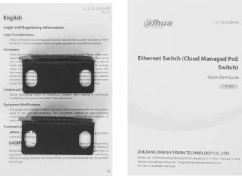 Коммутатор Dahua DH-CS4228-24GT-375 (L2) 24x1Гбит/с 2xКомбо(1000BASE-T/SFP) 2SFP 24PoE 375W управляемый