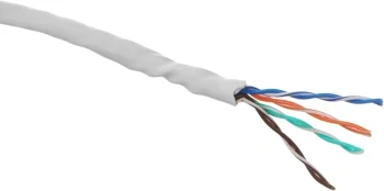 Кабель сетевой информационный Suprlan Median 01-0334-9 кат.5E UTP 4 пары 24AWG PVC внутренний 305м серый