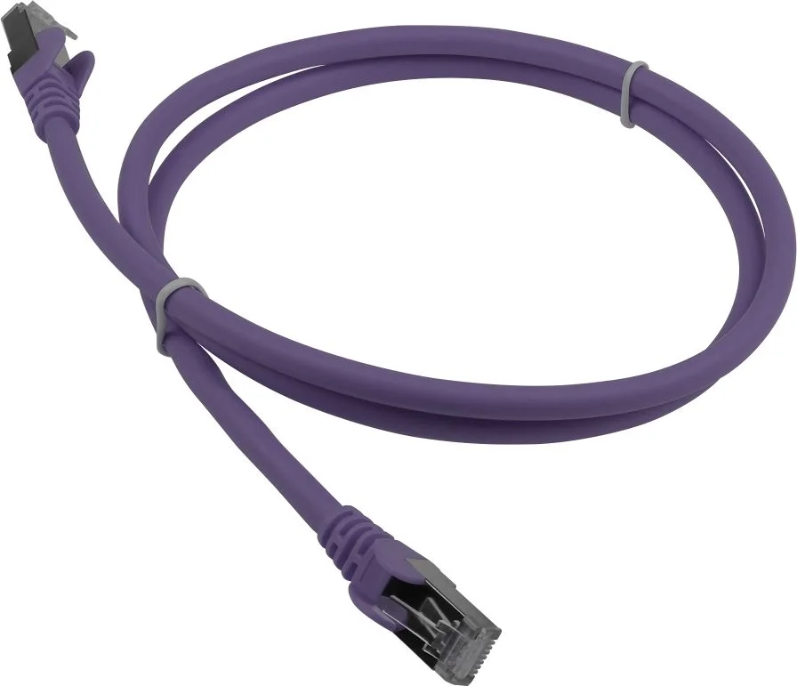 Патч-корд Lanmaster LAN-PC45/S6A-1.0-VI FTP RJ-45 вил.-вилка RJ-45 кат.6A 1м фиолетовый LSZH (уп.:1шт)