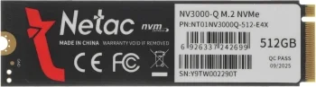 Накопитель SSD Netac PCIe 3.0 x4 512GB NT01NV3000Q-512-E4X M.2 2280