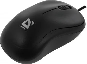 Мышь Defender Patch MS-759 черный оптическая 1000dpi USB для ноутбука 2but (52759)