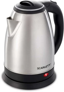 Чайник электрический Scarlett SC-EK21S26 2л. 1800Вт серебристый корпус: металл/пластик (EK21S26)