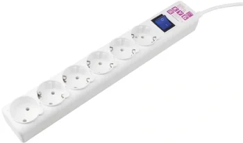 Сетевой фильтр Powercube SPG(5+1)-16B-3M-WHITE 3м (6 розеток) белый (коробка)