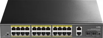 Коммутатор Cudy GS1026PS2 (L2) 26x1Гбит/с 2xКомбо(1000BASE-T/SFP) 2SFP 24PoE 300W неуправляемый