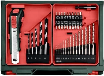 Дрель-шуруповерт Metabo PowerMaxx SB Basic Set аккум. патрон:быстрозажимной (кейс в комплекте) (600385710)