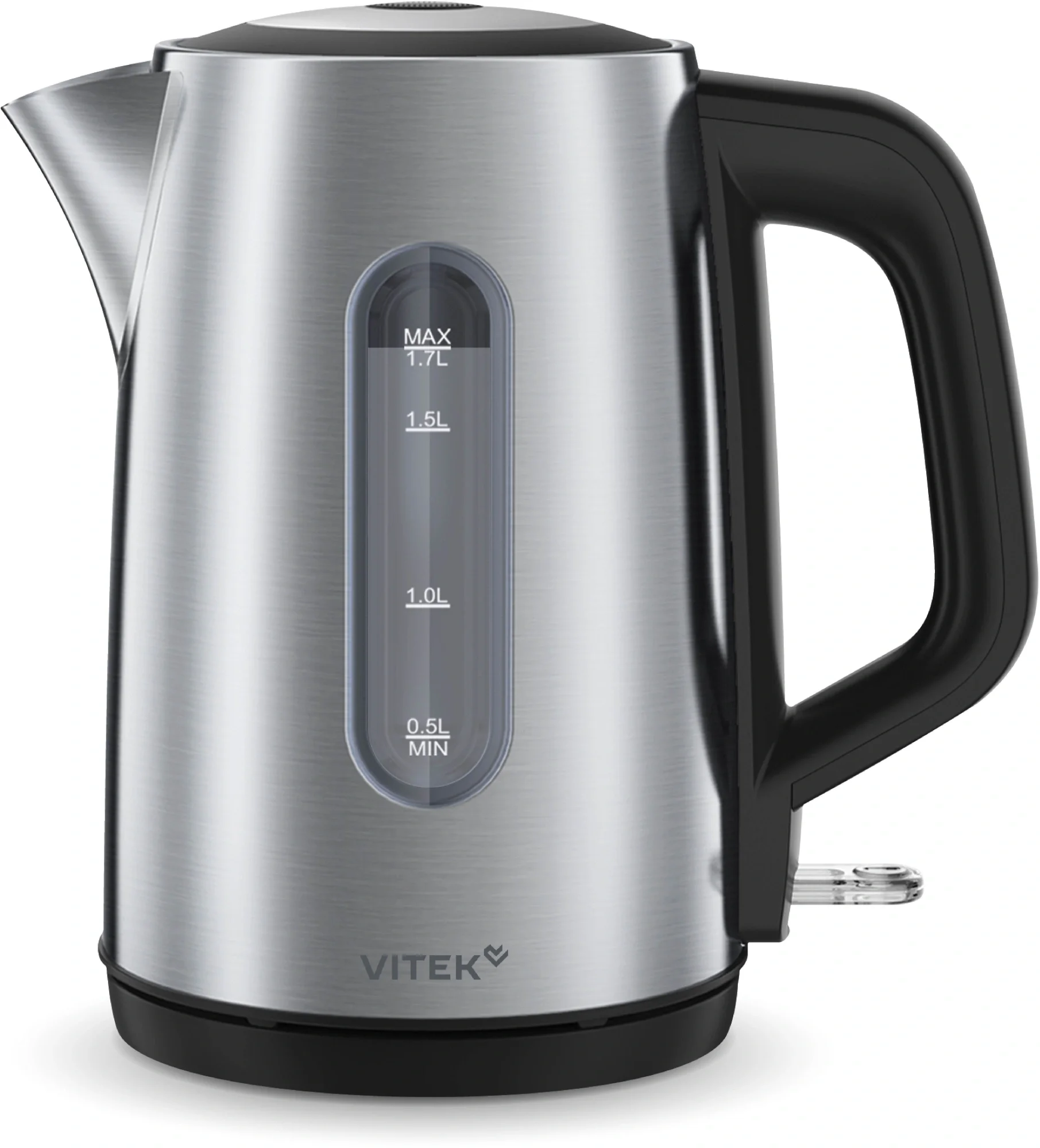 Чайник электрический Vitek VT-WK1054 1.7л.  2200Вт  черный  корпус: металл