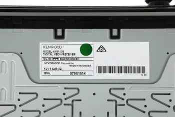 Автомагнитола Kenwood KMM-105 1DIN 4x50Вт USB 2.0 AUX 1 RDS