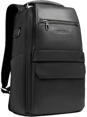 Рюкзак мужской Piquadro Solm CA7021S141/N черный натур.кожа