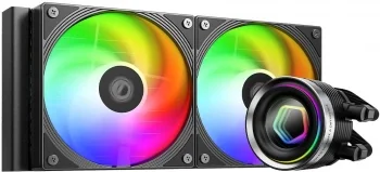Система водяного охлаждения ID-Cooling FX240 Inf ARGB Soc-AM5/AM4/1200/1700/1851 черный 4-pin 27.2dB Al 300W Ret
